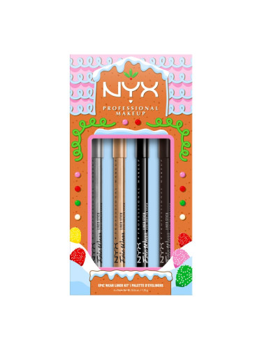 NYX Professional Makeup Gingerbaddie Land Epic Liner подаръчен комплект за очи