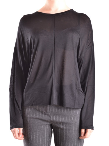 Черна тениска с дълъг ръкав Dondup