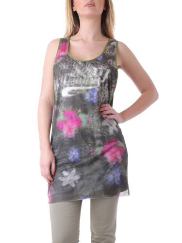 Дамски топ без ръкави с флорален принт