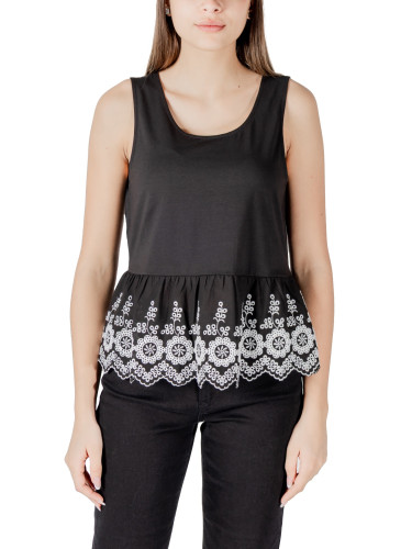 Черен топ с дантела Ichi