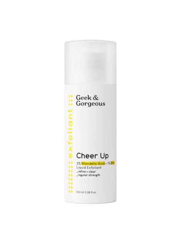 Ексфолиращ тоникCheer Up с 5% Манделова Киселина + 1% Салицилова Киселина - Geek & Gorgeous