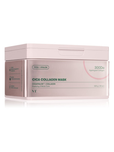VT Cosmetics Cica Collagen Mask подхранваща платнена маска със стягащ ефект 30 бр.