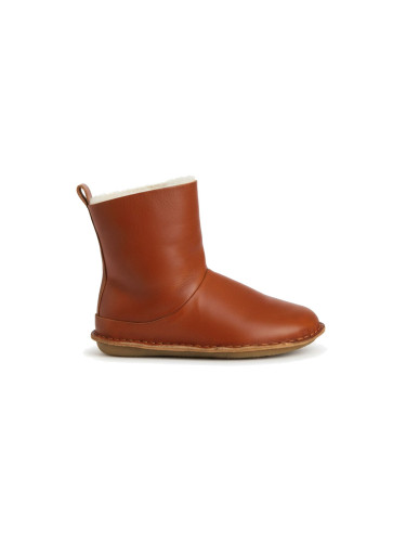 VIBAe SVALBARD Leather Cognac Brown Shearling Жени - Обувки VIBAe - Кафяв - SVLLCGBSHG-4 - Size: 4