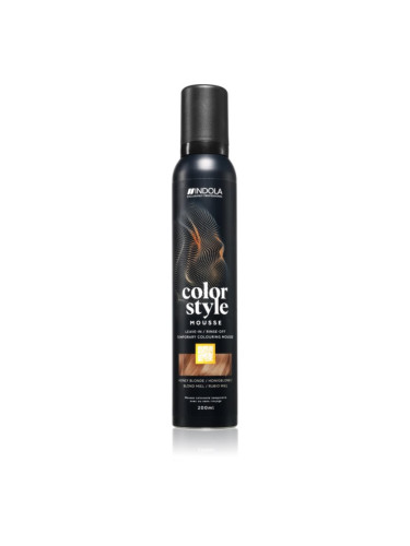 Indola Color Style Mousse тонираща пяна За коса цвят Honey Blonde 200 мл.