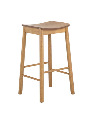 БАР СТОЛ БЕЗ ОБЛЕГАЛКА БАРЛОУ 44/39.5/74 СМ В СВЕТЪЛ ДЪРВЕСЕН ДЕКОР