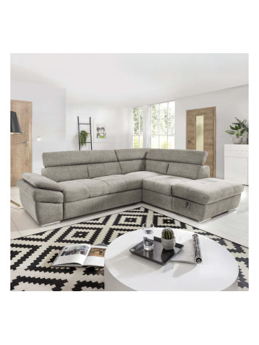 БЕЖОВА ХОЛНА ГАРНИТУРА АНДЖИ 265/217/78h С ФУНКЦИЯ СЪН 186/125 СМ