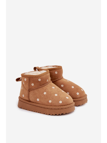 Детски снежни ботуши с цветя Camel Gracina