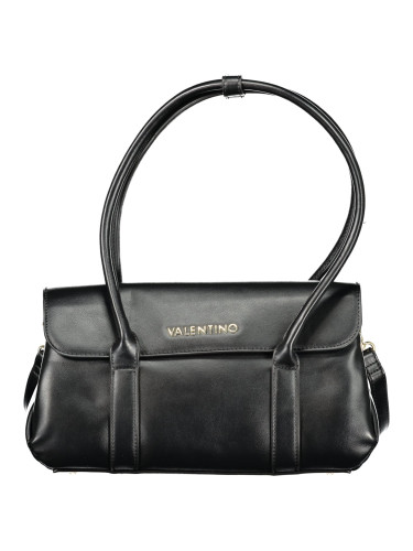 Черна кожена чанта Valentino
