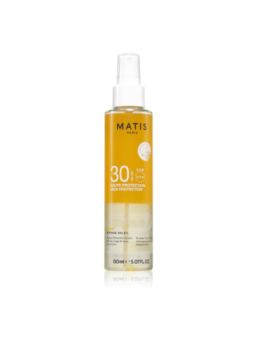 MATIS Paris Réponse Soleil Bi-phase Protection Solaire SPF30 сухо олио за тен SPF 30 150 мл.