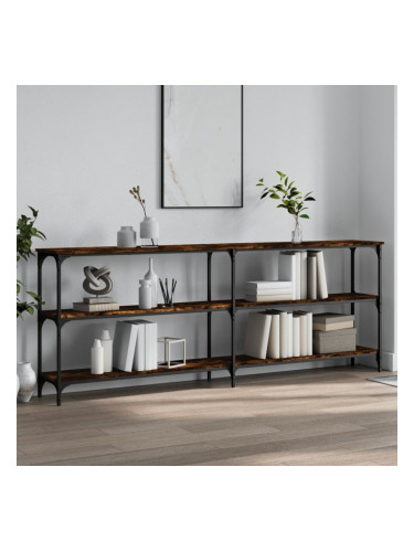 Sonata H Конзолна маса, опушен дъб, 200x29x75 см, инженерно дърво