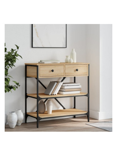 Sonata H Конзолна маса, дъб сонома, 75x34,5x75 см, инженерно дърво