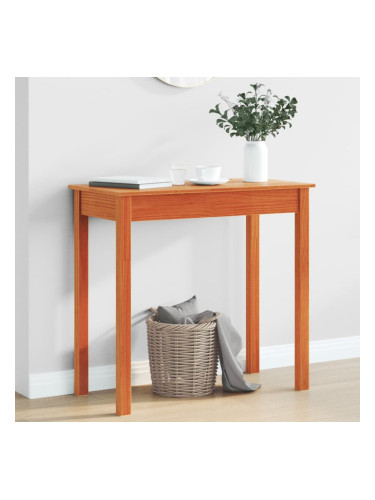 Sonata H Конзолна маса, восъчнокафява, 80x40x75 см, борово дърво масив