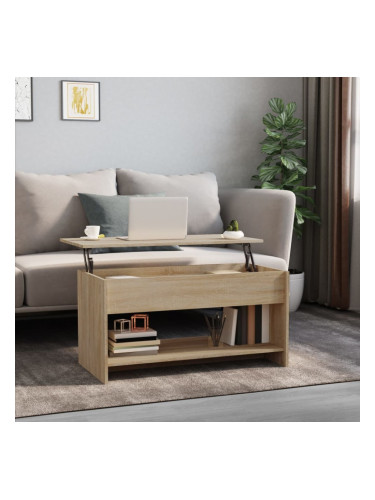 Sonata H Кафе маса, дъб сонома, 102x50x52,5 см, инженерно дърво