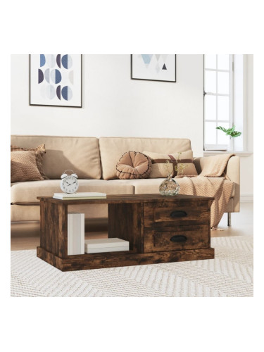 Sonata H Кафе маса, опушен дъб, 90x50x35 см, инженерно дърво