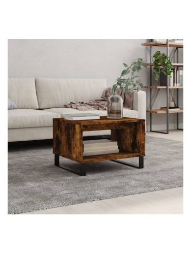 Sonata H Кафе маса, опушен дъб, 60x50x40 см, инженерно дърво