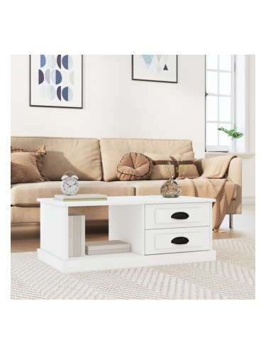 Sonata H Кафе маса, бяла, 90x50x35 см, инженерно дърво