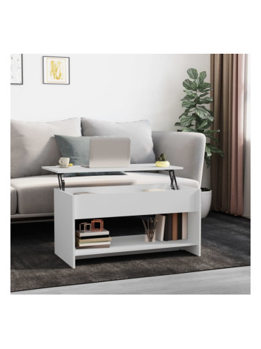 Sonata H Кафе маса, бяла, 102x50x52,5 см, инженерно дърво