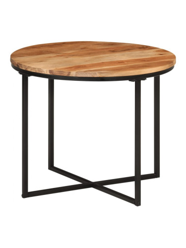 Sonata H Маса за кафе 55x55x45 см акация масив и желязо