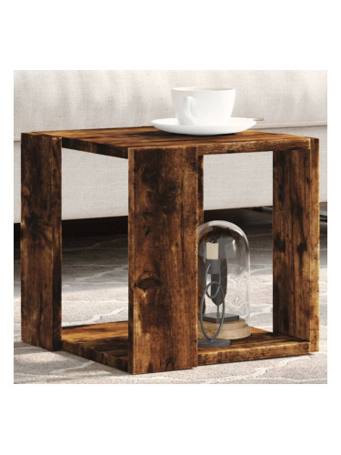 Sonata H Кафе маса, опушен дъб, 32x32x30 см, инженерно дърво