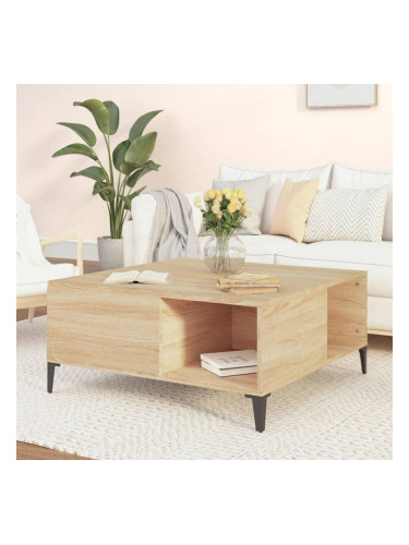 Sonata H Кафе маса, дъб сонома, 80x80x36,5 см, инженерно дърво