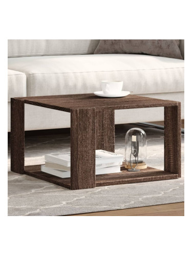 Sonata H Кафе маса, кафяв дъб, 51,5x51,5x30 см, инженерно дърво