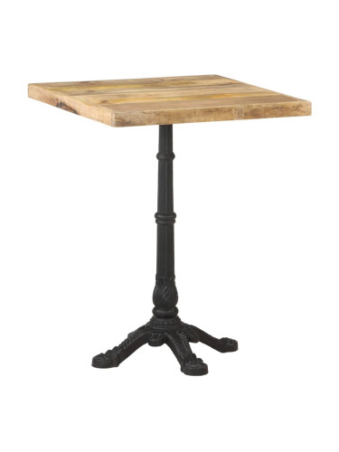 Sonata H Бистро маса, квадратна, 60x60x77 см, грубо мангово дърво