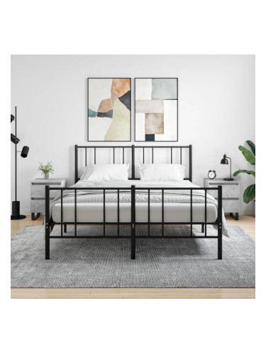 Sonata H Нощни шкафчета 2 бр бетонно сив 40x35x50 см инженерна дървесина