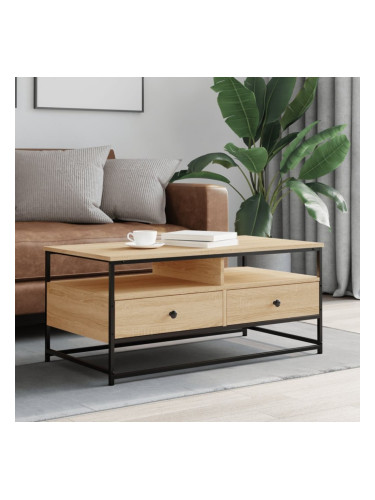 Sonata H Кафе маса, дъб сонома, 100x51x40 см, инженерно дърво