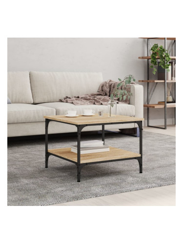 Sonata H Кафе маса, дъб сонома, 55x55x40 см, инженерно дърво