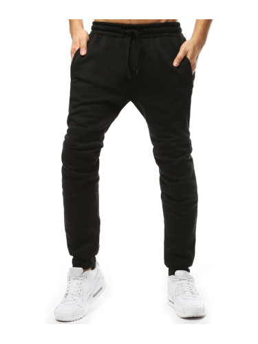 Мъжки черни спортни панталони Dstreet