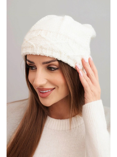 Дамска зимна шапка Kesi K481 екрю