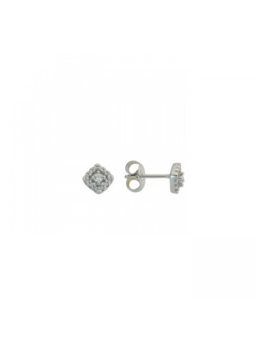 Дамски обеци от бяло злато с диаманти Burkhardt and Bischoff 738315