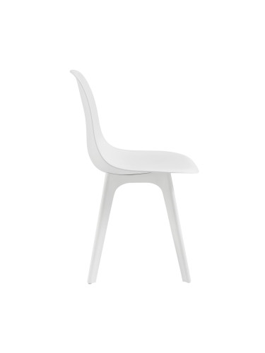 Комплект трапезарни столове Brevik 6 бр. 83x54x48 см бял