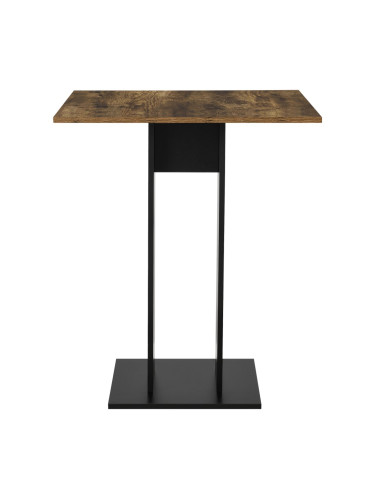 Кухненска маса Lindesnes 65x65x78 cm вид орех/черно []