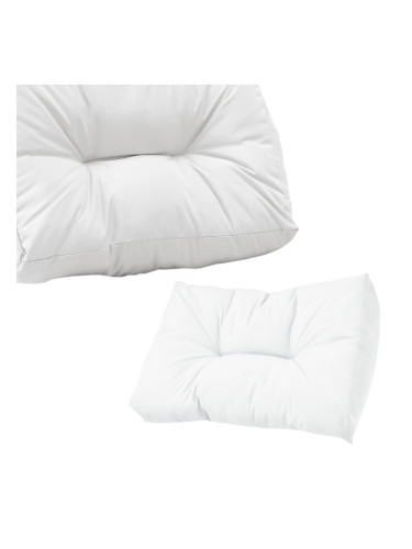 Облегалка за мебели от палети Comfy 40x60x12 см бяла