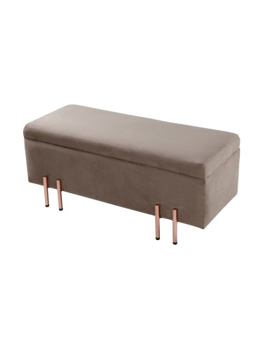 Кадифена ракла Dals 118x40x42 cm кафява []