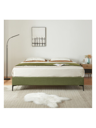 Двойно легло Lilla Cord 180x200 cm Green []