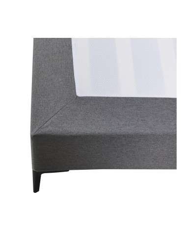 Двойно легло Lilla Textil 180x200 см тъмно сиво []