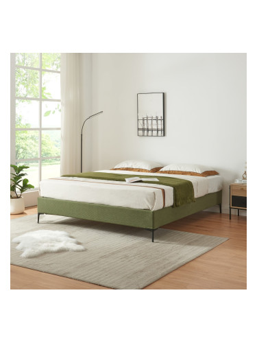 Двойно легло Lilla Cord 160x200 cm Green []