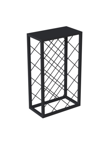 Метална поставка за вино Amasia 74x45x22 см черна []