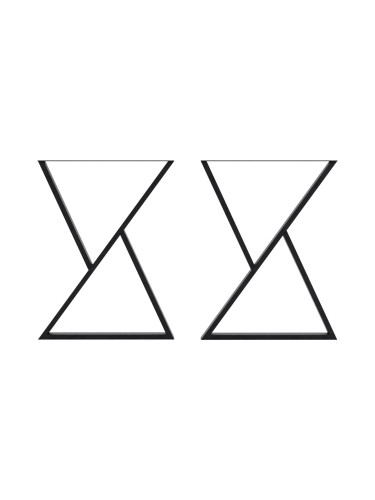 Рамка за маса Karvia комплект от 2 стоманени 72x55 см []