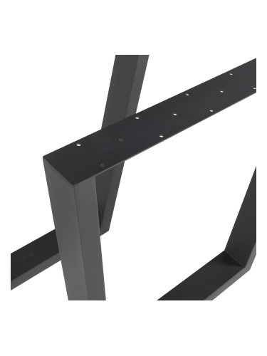 Комплект рамки за маса от 2 бр. Lalling 72x55/75 см черни []