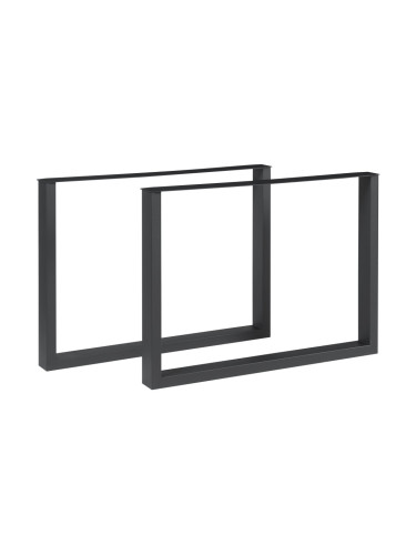 Комплект рамки за маса от 2 стоманени Makers 72x90 см черни []