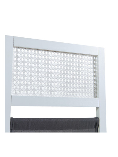 Преграда Доротея 5 части 200x170 см бяло/тъмно сиво []