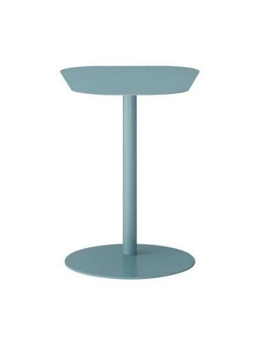 Помощна маса Nastätten 50x50x38 cm синя, мат []