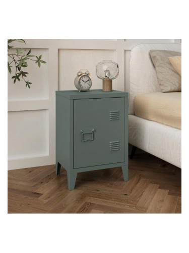 Нощно шкафче Inari дръжка лява стоманена тъмно сива []