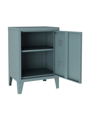 Нощно шкафче Inari дръжка лява стомана сиво-синя []