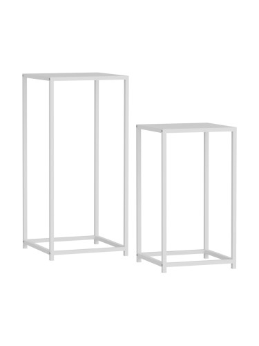 Помощна маса Åseral комплект от 2 колони форма бяла []