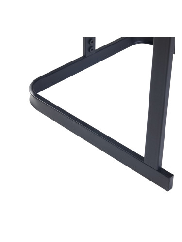 Комплект маси за гнездене Laxå от 2 стъклени и метални черни []