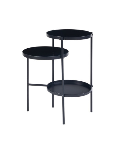 Помощна маса Mölndal с 3 рафта, черна []